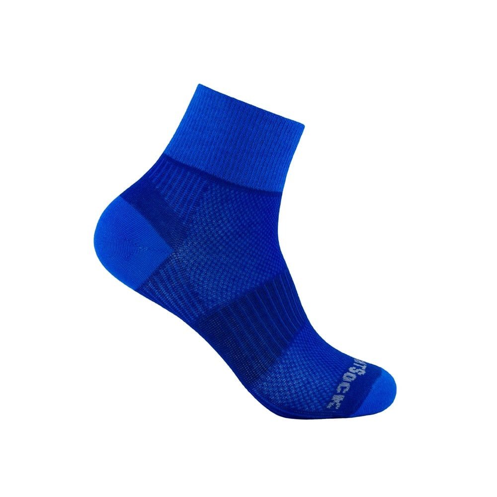 Sportsocken Quarter Coolmesh II (dünn, atmungsaktiv, bequem) royalblau - 1 Paar