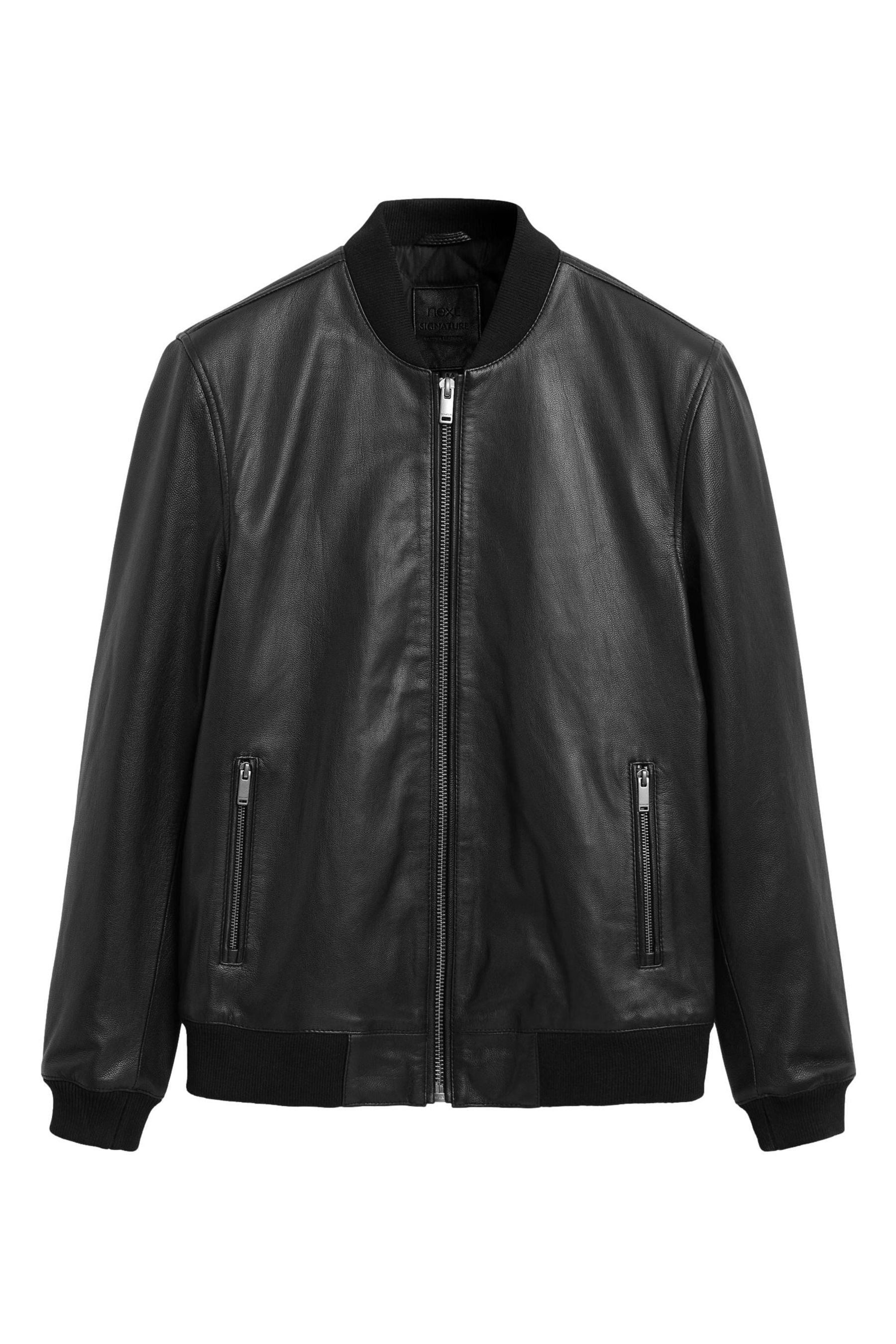 Next Lederjacke Signature Bomberjacke aus Leder (1-St)