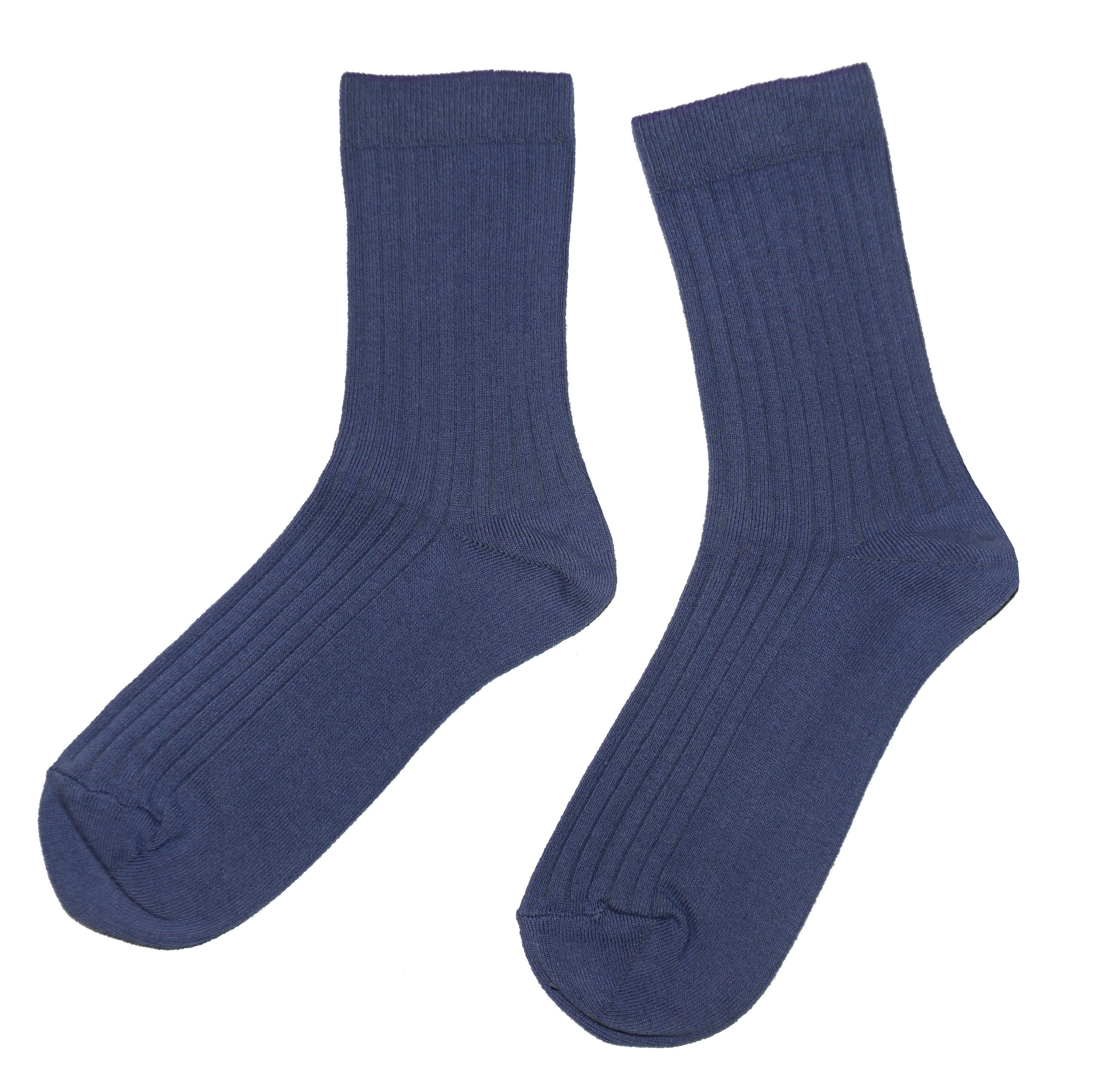 WERI SPEZIALS Strumpfhersteller GmbH Basicsocken Herren Socken >>Rippe: Natur Farben<< weiche Baumwolle