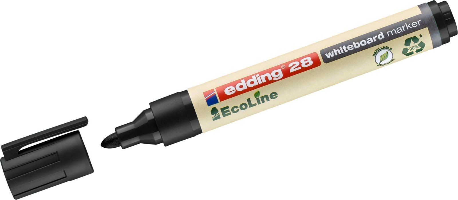 edding Whiteboard Marker Whiteboardmarker edding 28 EcoLine nachfüllbar 1,5-3mm schwarz
