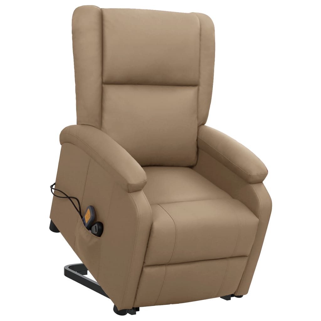 vidaXL Massagesessel Massagesessel mit Aufstehhilfe Cappuccino-Braun günstig online kaufen