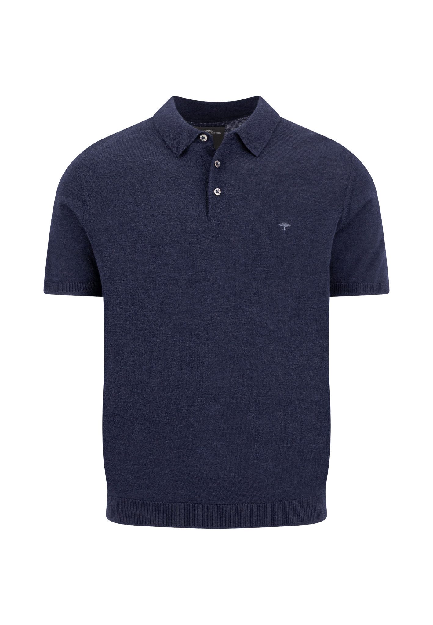FYNCH-HATTON Polokragenpullover Sommershirt mit Stickerei
