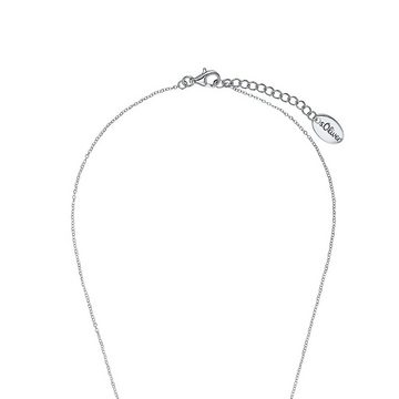 s.Oliver Silberkette für Damen, 925 Sterling Silber, Zirkonia synth. (1-tlg., Halskette)
