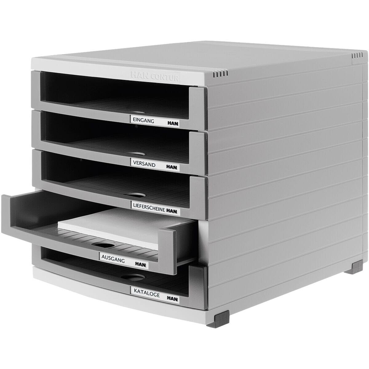 HAN Schubladenbox Contur, mit 5 Schubladen, offen, stapelbar