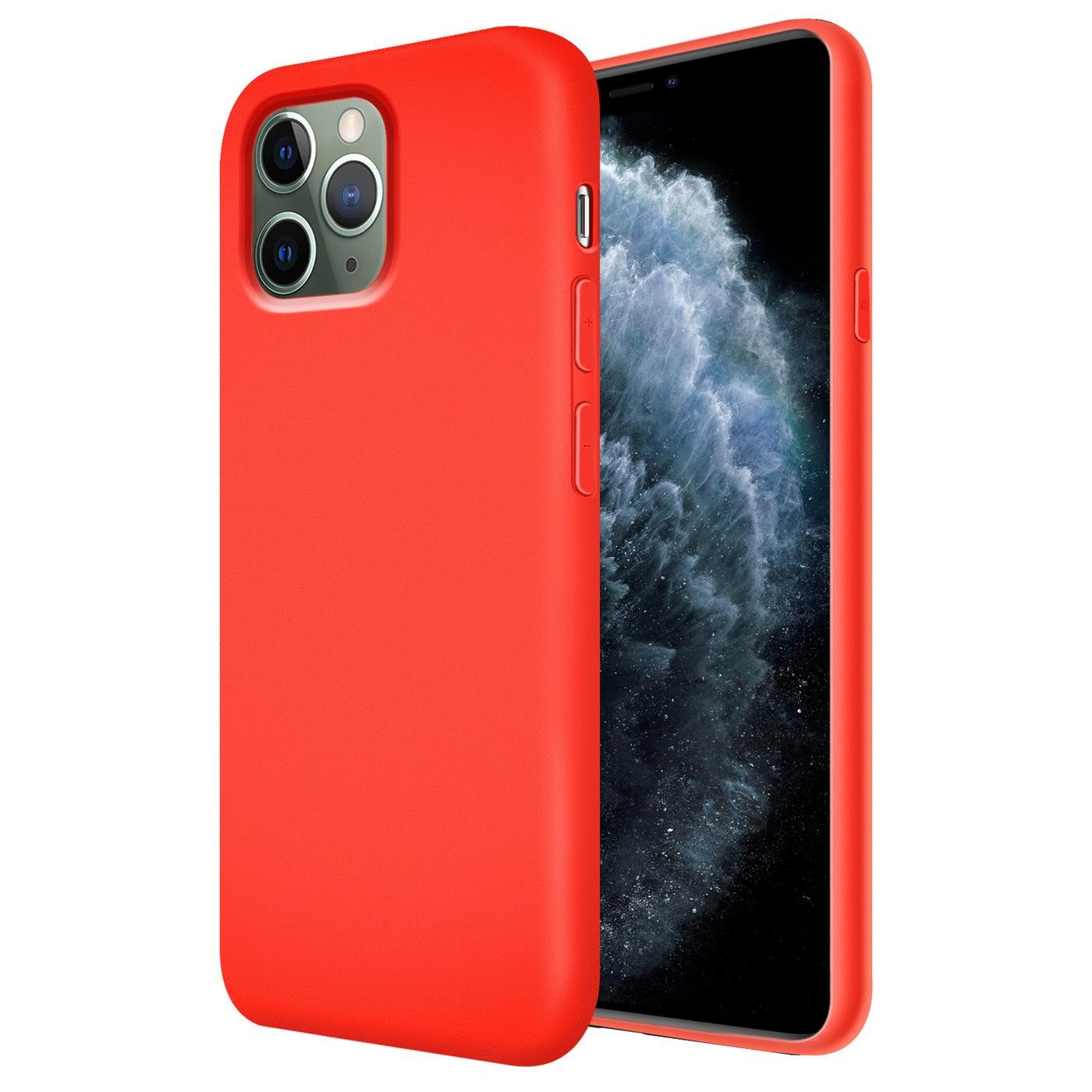 CoolGadget Handyhülle Silikon Case für das iPhone 11 Pro Slim TPU Cover 5,8 Zoll, Weiche Schutz Hülle mit Innen Fleece aus Stoff Handy Tasche