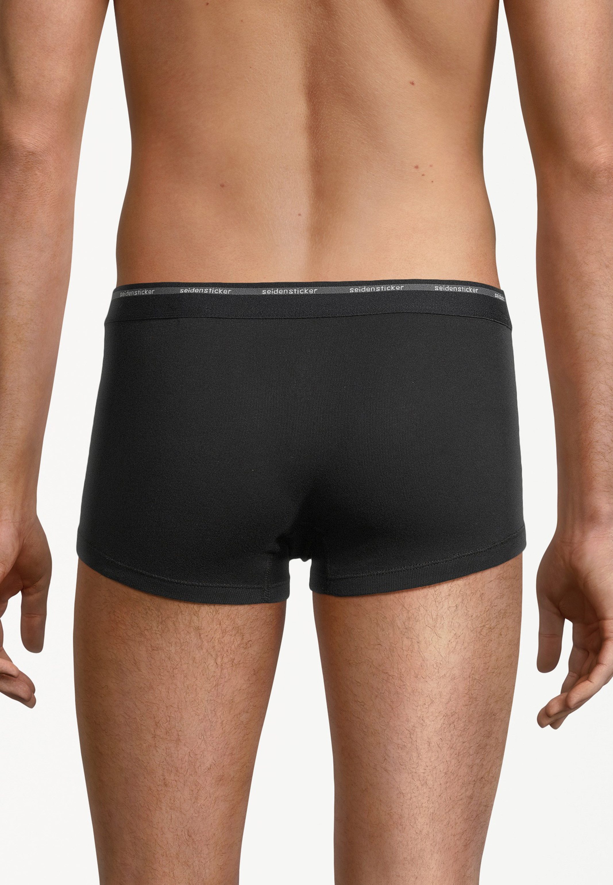 seidensticker Retro Boxer 4er Pack Modern Basic (Spar-Set, 4-St) Retro Short / Pant - Baumwolle - ohne Eingriff - Atmungsaktiv