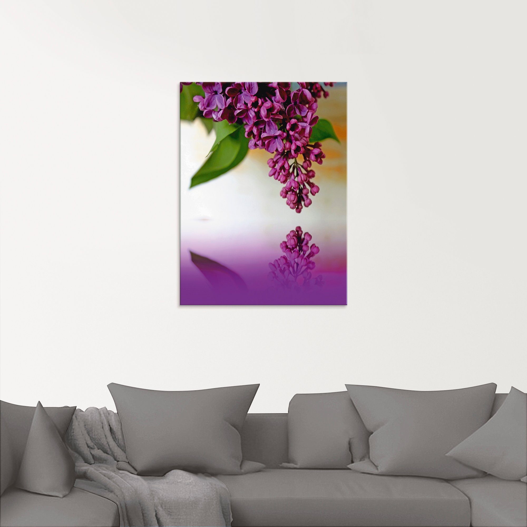 Artland Glasbild »Flieder«, Blumen (1 Stück)-HomeTrends