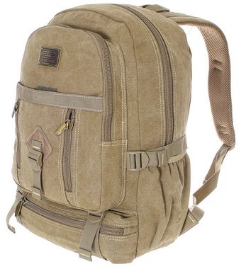 SHG Rucksack ☼ Rucksack Schulrucksack Sportrucksack Laptoprucksack Tagesrucksack (Farbe: Camel), Schule Schulanfang Rucksack Freizeit Uni