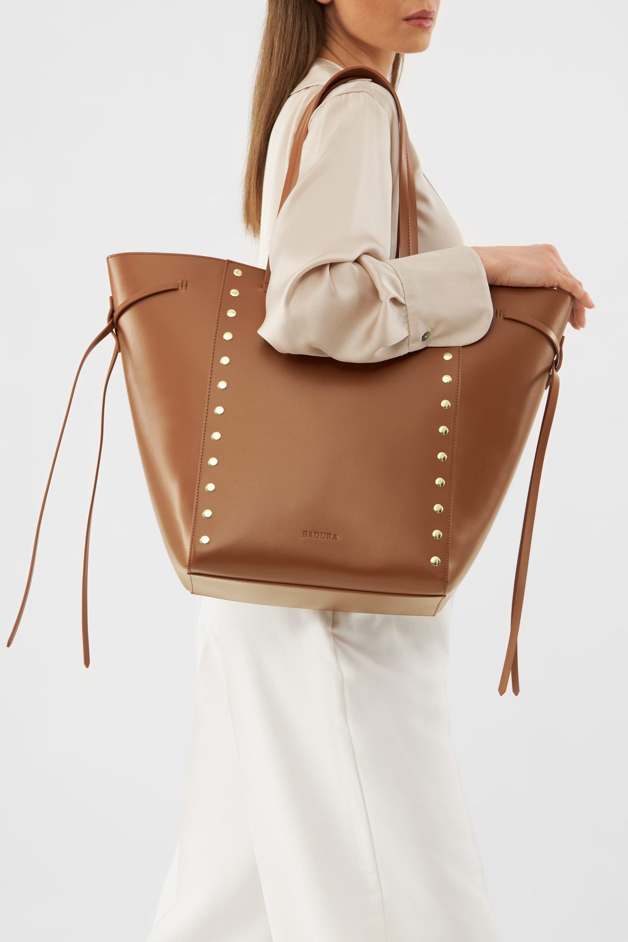 Handtasche Badura Große Shopper Tasche LINA-CS9622 braun