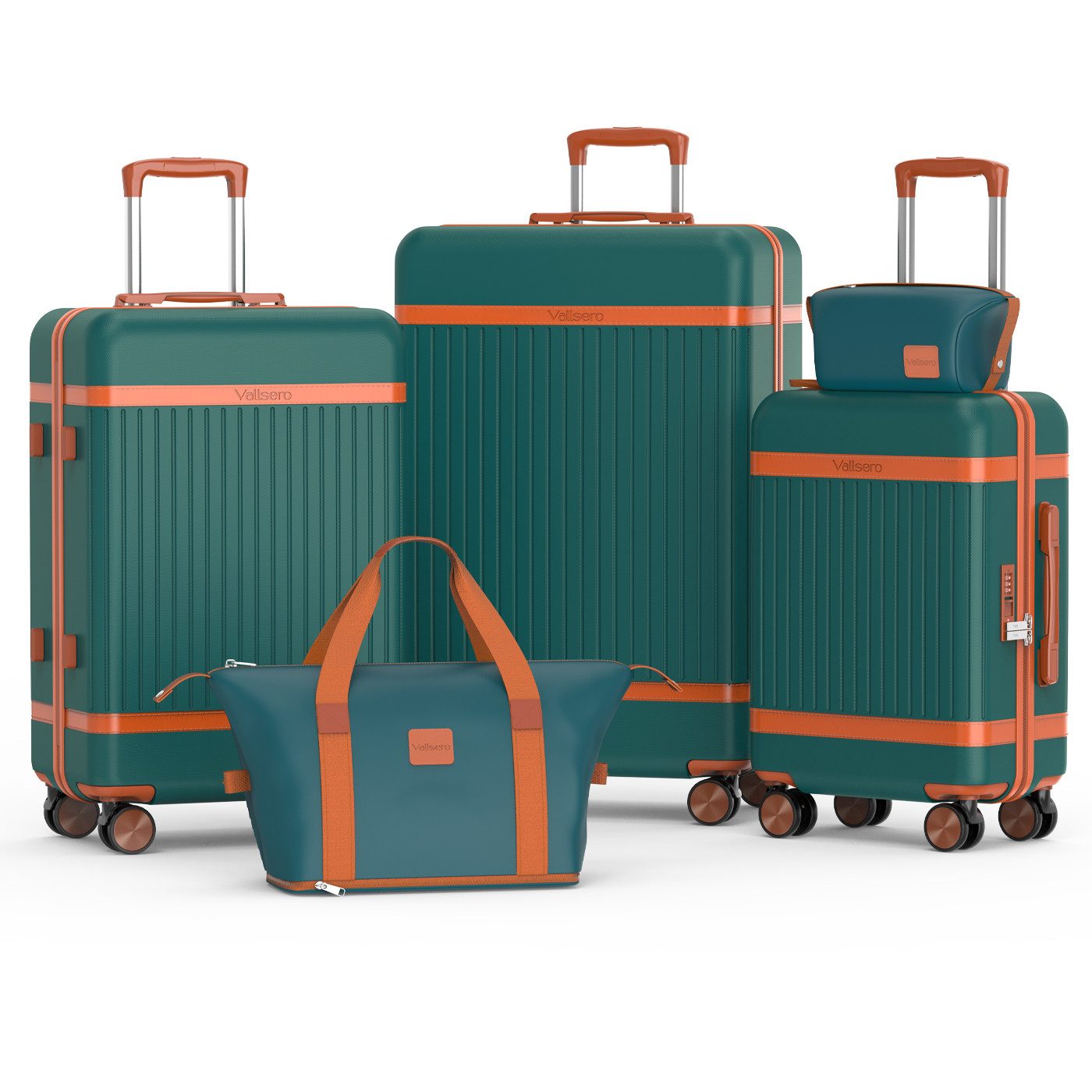 VALLSERO Trolleyset Hartschalen-Koffer set (M, L,XL) Rollkoffer, Reisekoffe günstig online kaufen