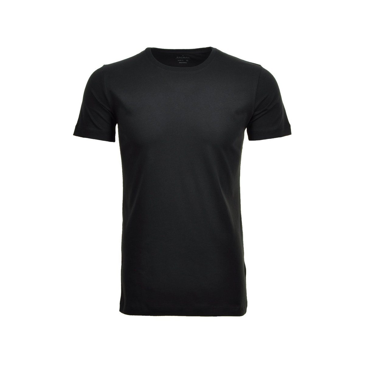 RAGMAN Rundhalsshirt schwarz normal (1-tlg)