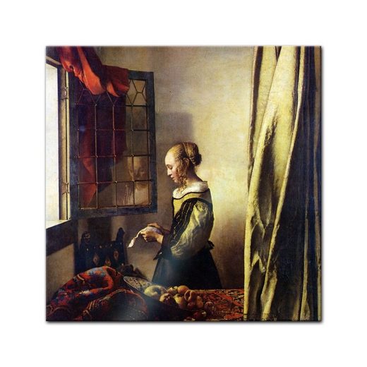Bilderdepot24 Glasbild, Glasbild Jan Vermeer Alte