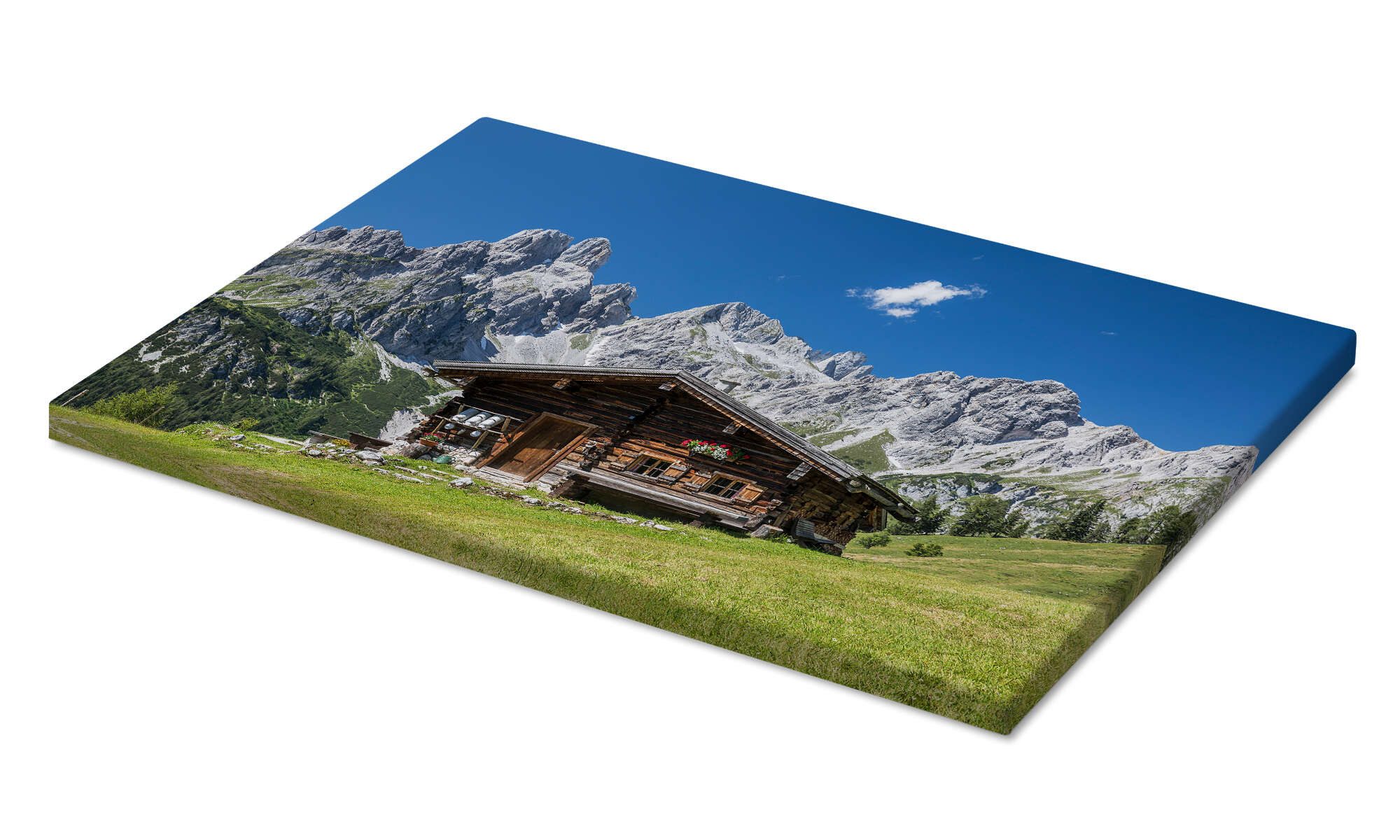 Posterlounge Wandbild Almhütte in den österreichischen Alpen, Gerhard Wild, günstig online kaufen