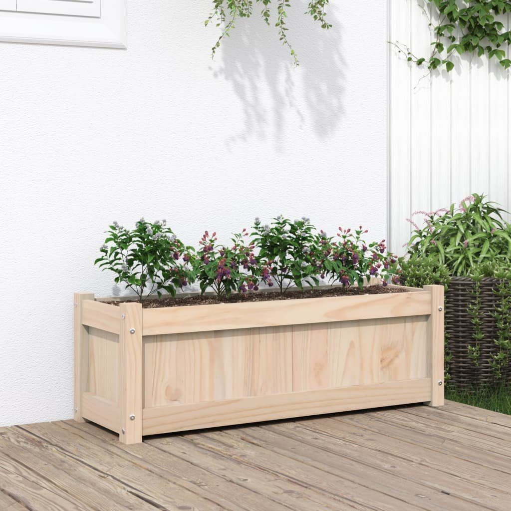 vidaXL Blumentopf Pflanzkübel 90x31x31 cm Massivholz Kiefer (1 St)