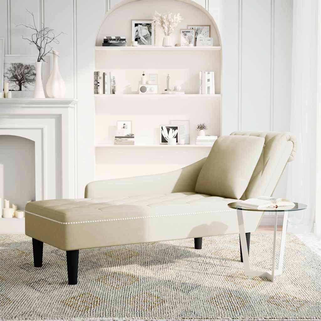 vidaXL Chaiselongue Chaiselongue mit Kissen und günstig online kaufen