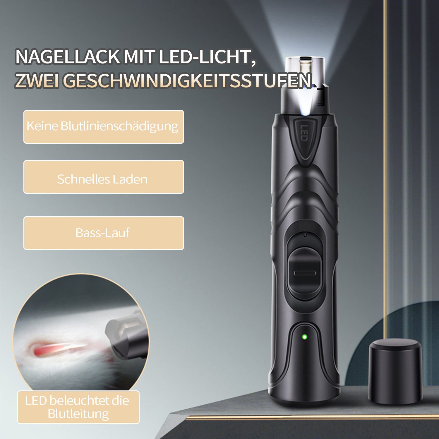 Refttenw Hundeschermaschine Pfotentrimmer und Krallenschleifer für günstig online kaufen