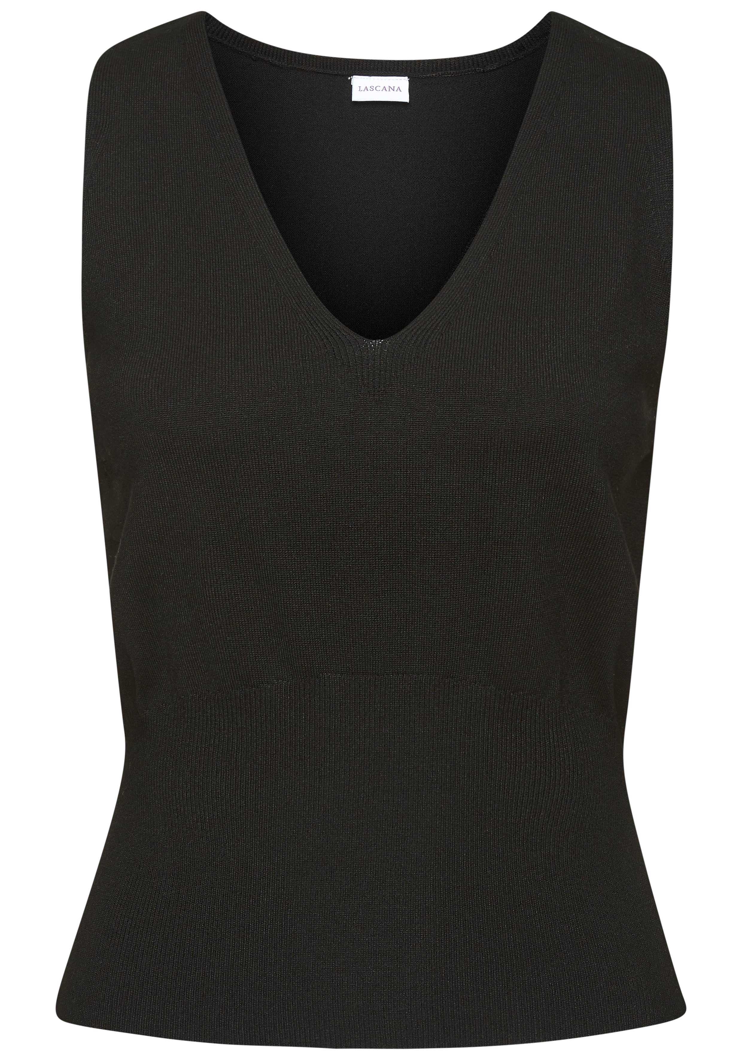 LASCANA Stricktop mit figurschmeichelndem Strickmuster, figurbetonte Passform. € 29,99