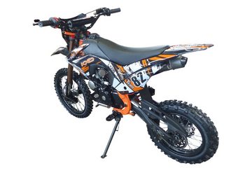 KXD Dirt-Bike 125cc Dirtbike Cross Pitbike Crossbike KXD 609 17/14 Zoll Licht Orange