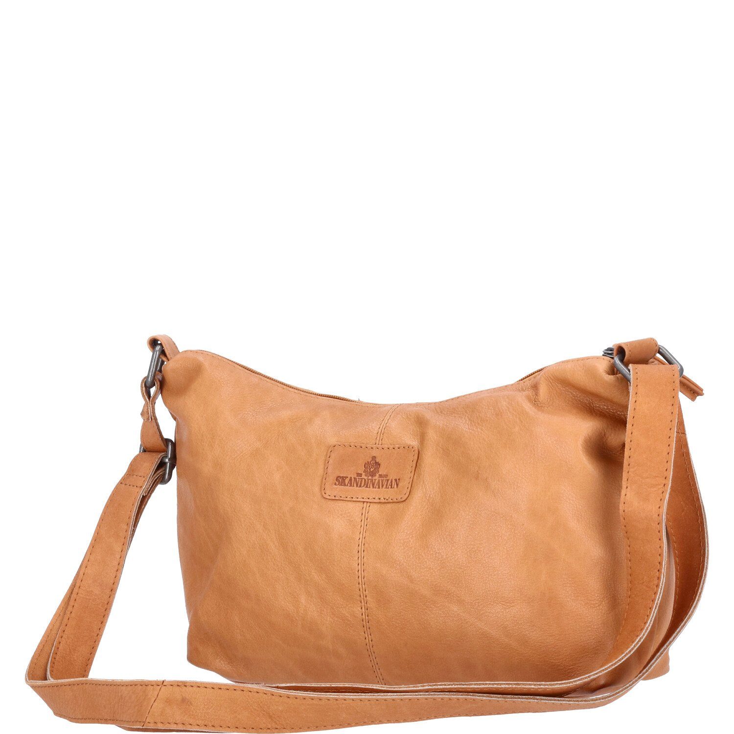 The Skandinavian Brand Umhängetasche The Skandinavian Brand Damen Ledertasche, Schultertasche Cognac (1-tlg)
