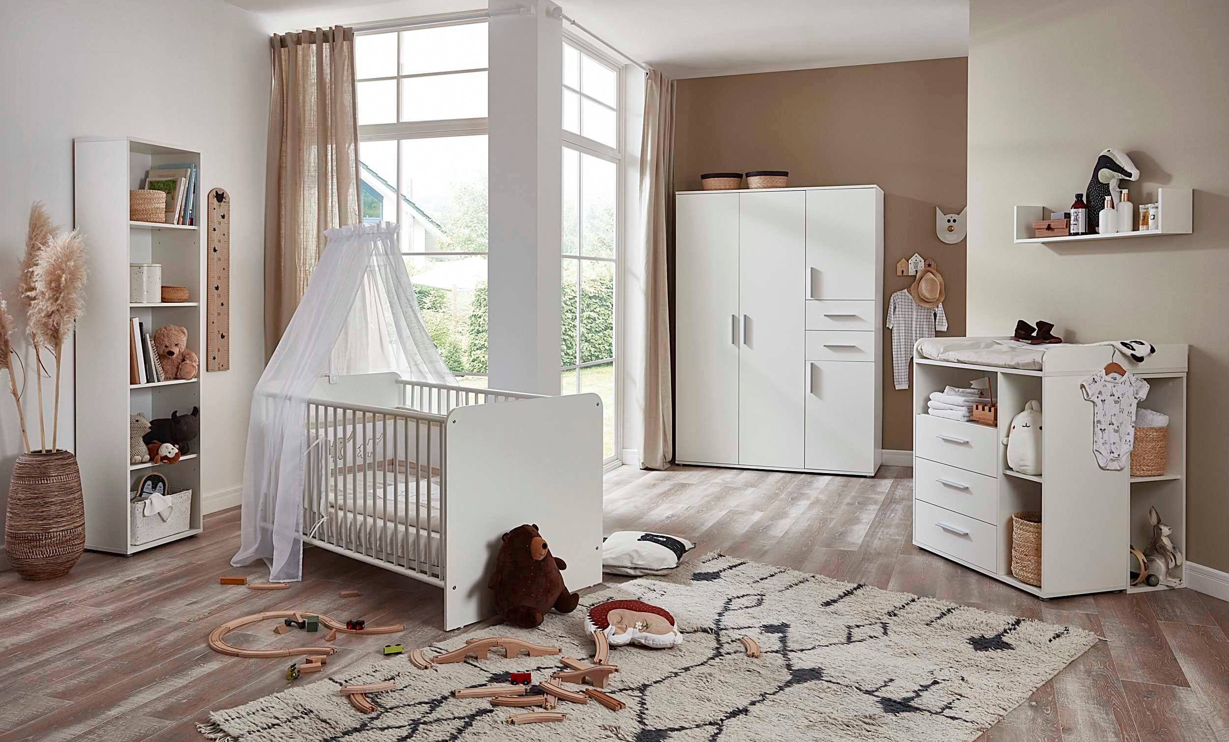 BMG Möbel Babyzimmer-Komplettset Lea, (Set, 7-tlg., günstig online kaufen