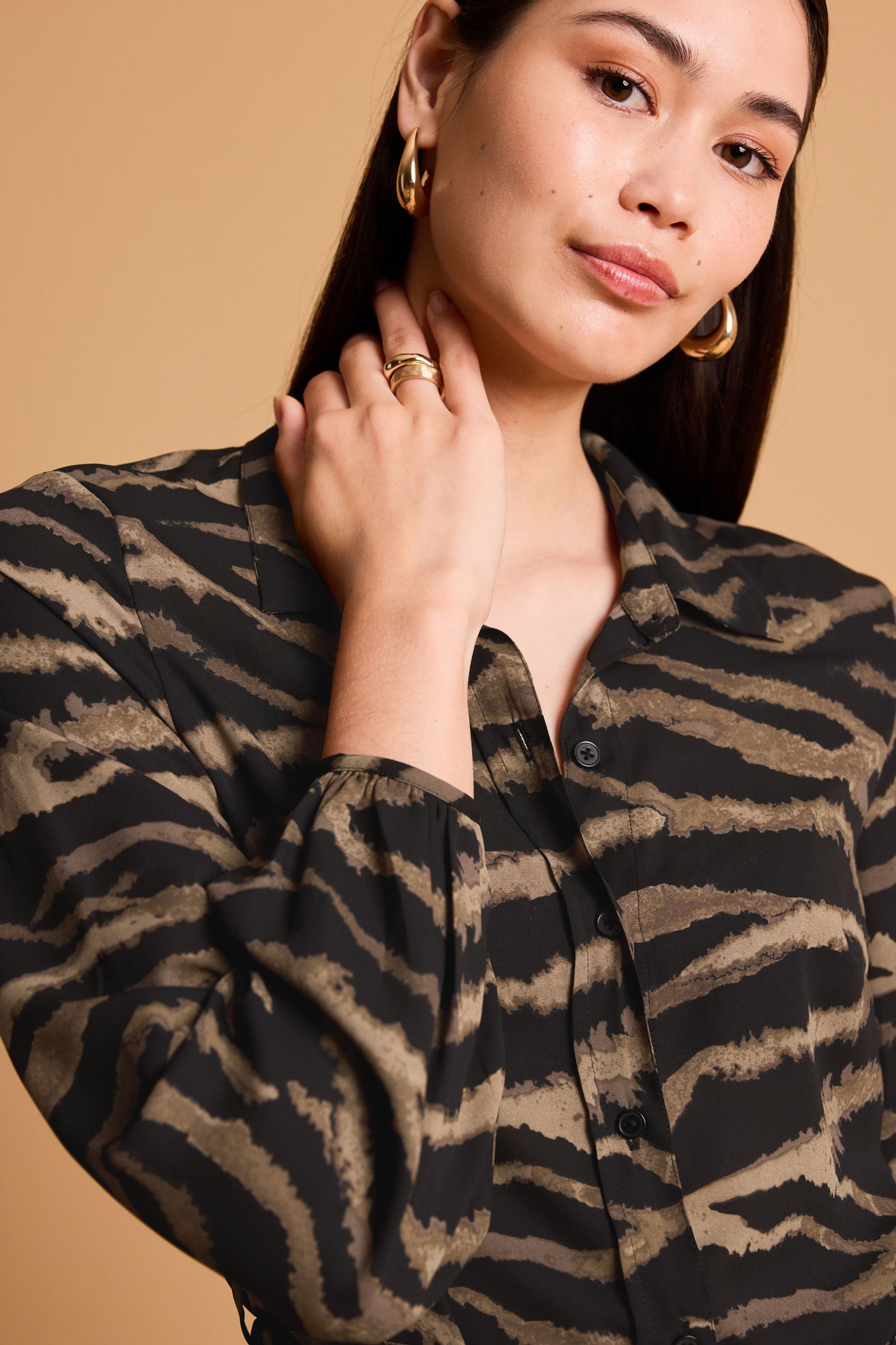 Next Minikleid Mini-Hemdkleid zum Binden (1-tlg)