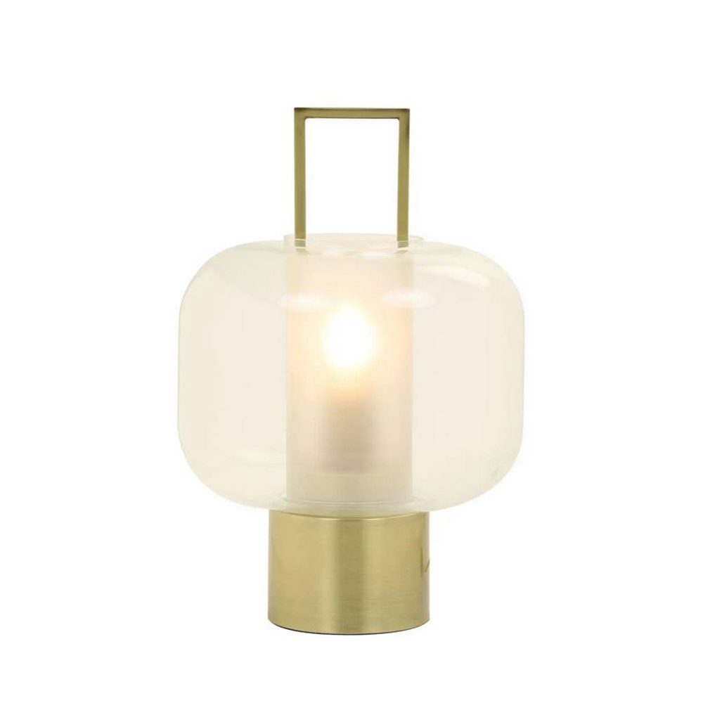 Tischleuchte Arturos Glas-Lampenschirm Living Leuchtmittel, Light & ohne & Tischleuchte Light Living Ø23cm,