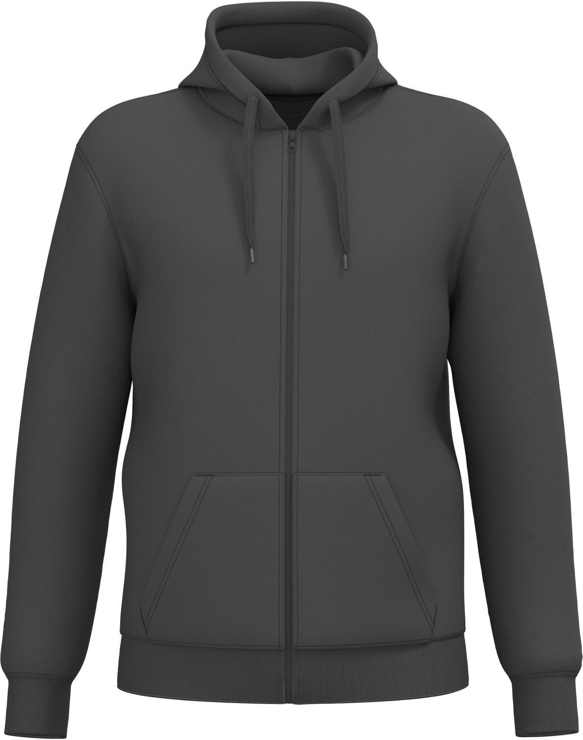 Kariban Kapuzensweatjacke Recyceltes Unisex-Sweatshirt mit Reißverschluss und Kapuze