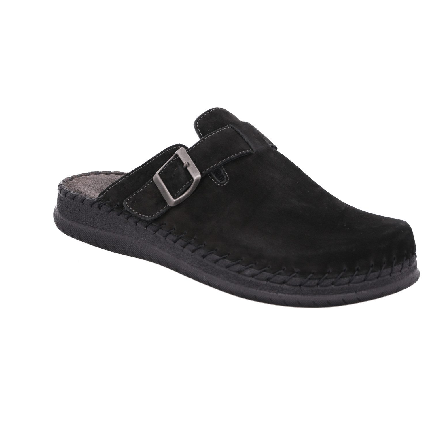 Rohde ALASSIO Clog Hausschuh, Sommerschuh mit aufwändiger Ziernaht