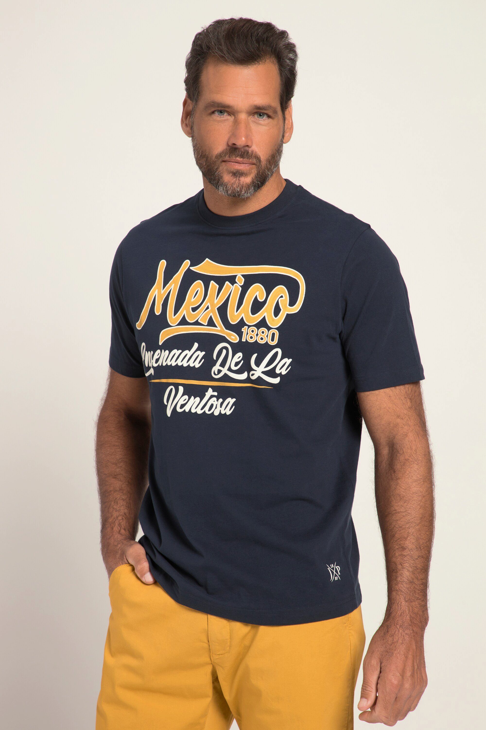 JP1880 T-Shirt Rundhals Halbarm T-Shirt Print Mexico