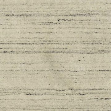 Wollteppich Gabbeh - Loribaft Perser - 140 x 70 cm - grau, morgenland, rechteckig, Höhe: 12 mm, Wohnzimmer, Handgeknüpft, Einzelstück mit Zertifikat