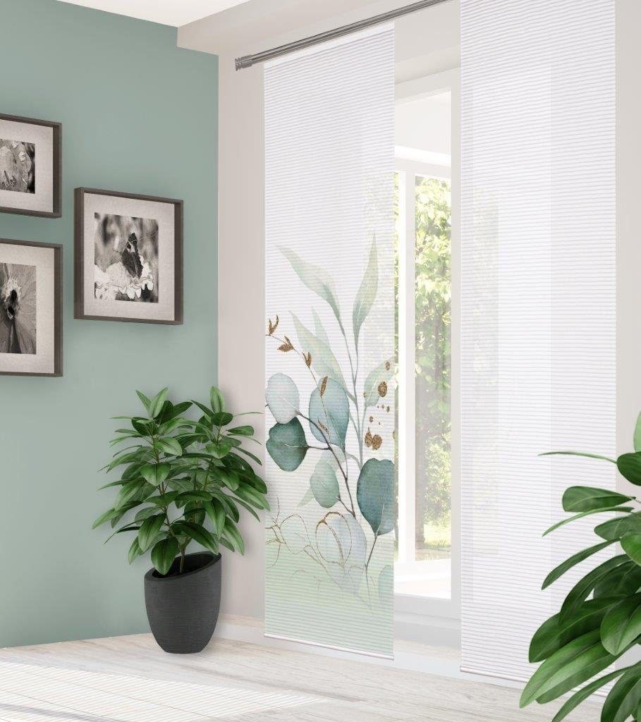 HOME in green Schiebegardine 84096 ABANIO Schiebegardine rec. Polyester, 24 günstig online kaufen