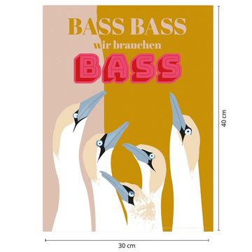 Close Up Kunstdruck Bass Bass wir brauchen Bass Kunstdruck Papier 250 gr. matt