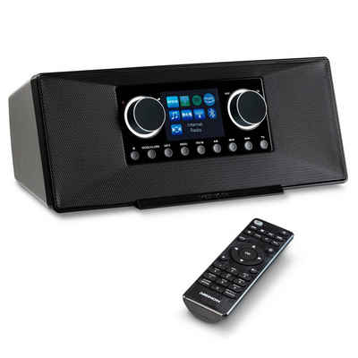 Medion® P85333 Stereo Internetradio 7,1 cm 2,8'' Farbdisplay schwarz Internet-Radio (Amazon Music, Spotify, WiFi, MW/UKW, DAB+, 6 W, MD89289)