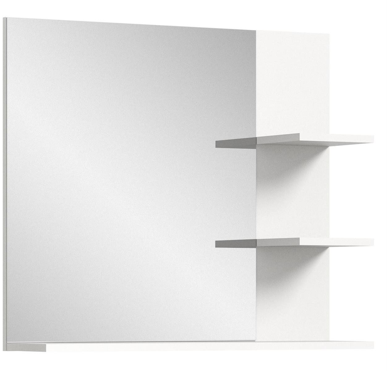 möbelvita Badspiegel Rio Spiegel B/H/T 80x70x20 in weiß und Spiegelfront