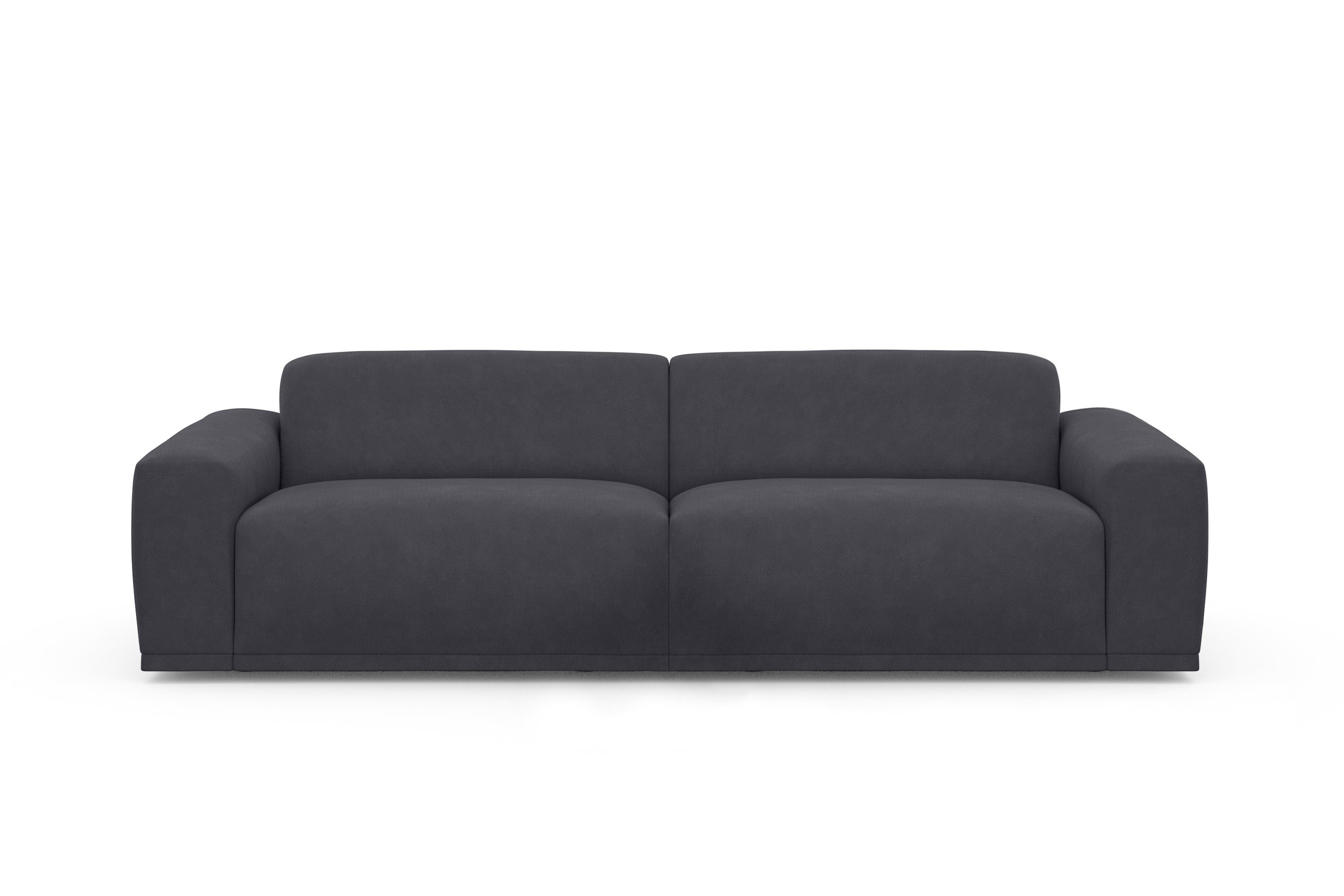 TRENDMANUFAKTUR Big-Sofa Braga, mit hochwertigem Kaltschaum, Megasofa, in Cord erhältlich, modernes Big-Sofa, Couch mit hohem Sitzkomfort, 254/72/107 cm (B/H/T)