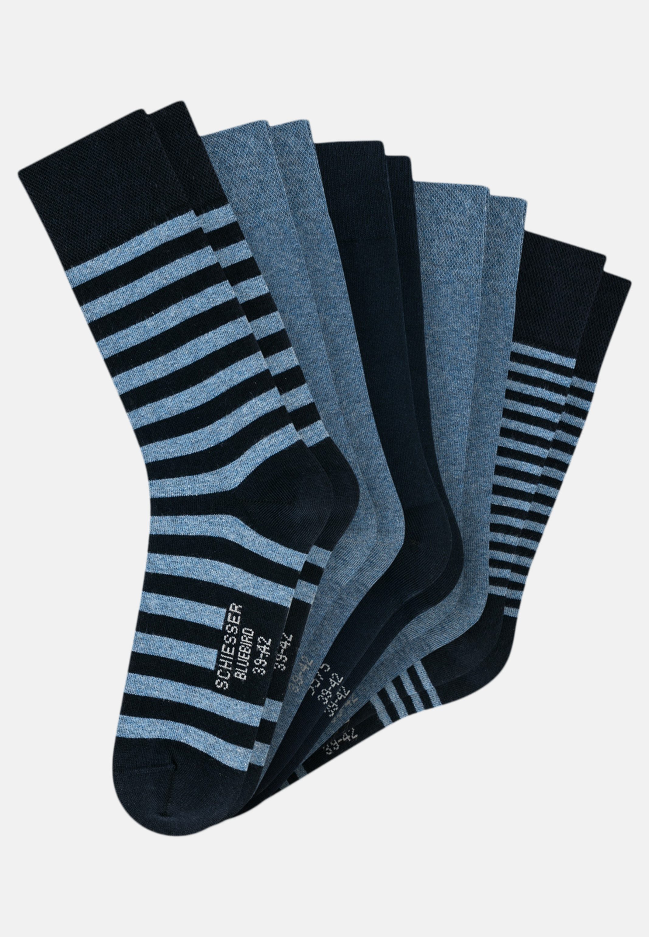 Schiesser Langsocken 10er Pack Bluebird (Spar-Set, günstig online kaufen