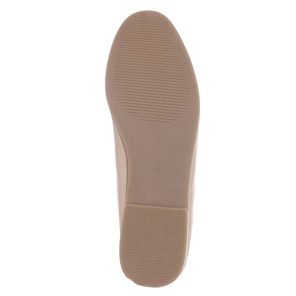 Ital-Design Damen Mokassins Freizeit Mokassin (88930686) Blockabsatz Mokassins in Beige