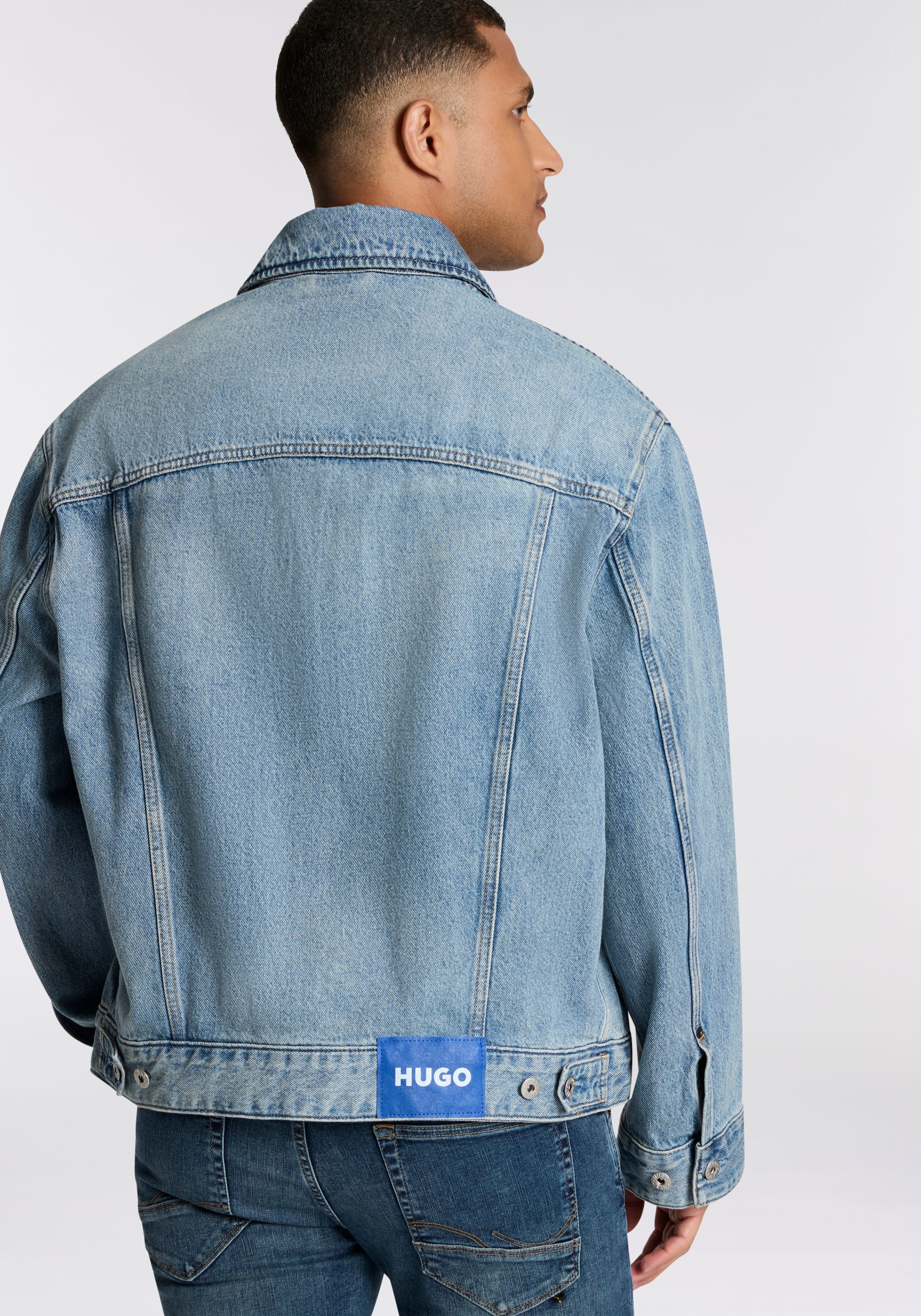 HUGO Blue Jeansjacke Kirkby loose fit, günstig online kaufen