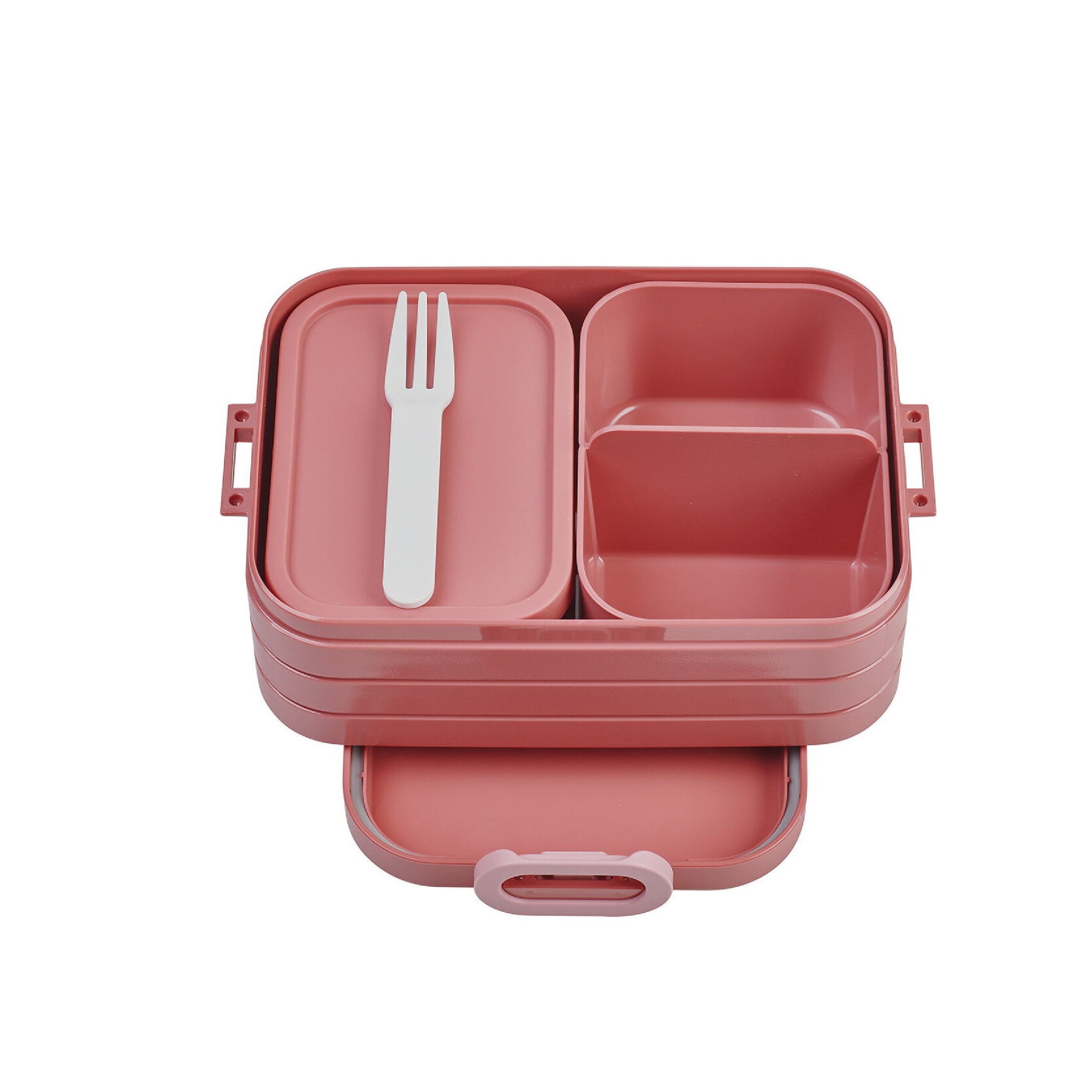 Lunchbox Brotdose Midi, Vivid Mauve, 900 ml, mit Einsatz für kleine Snacks