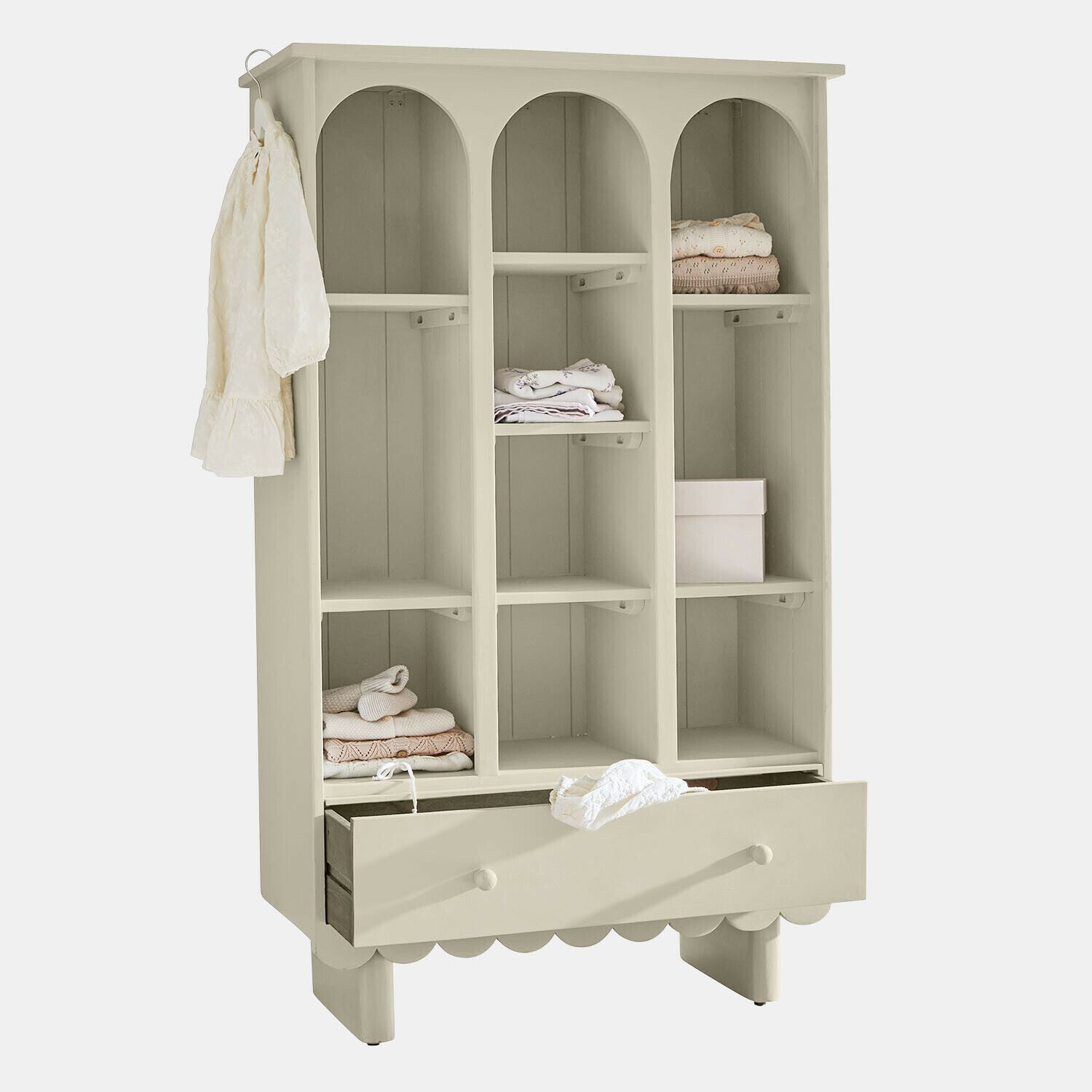 Mirabeau Kinderkleiderschrank Schrank Agliana grau