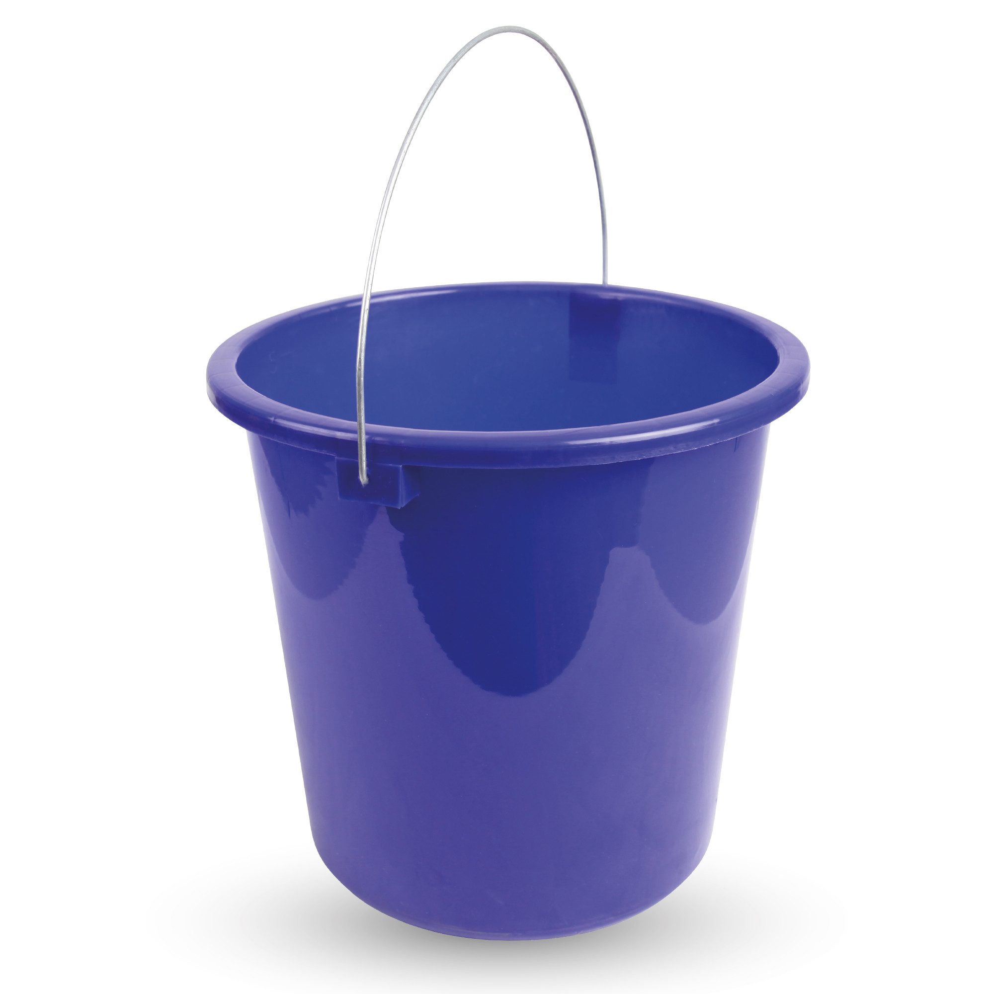 ProHome Putzeimer Kunststoffeimer Metallbügel, (1-tlg., 10 Liter), Eimer stapelbarer Haushaltseimer BPA-frei, Made in EU - Kunstsotff