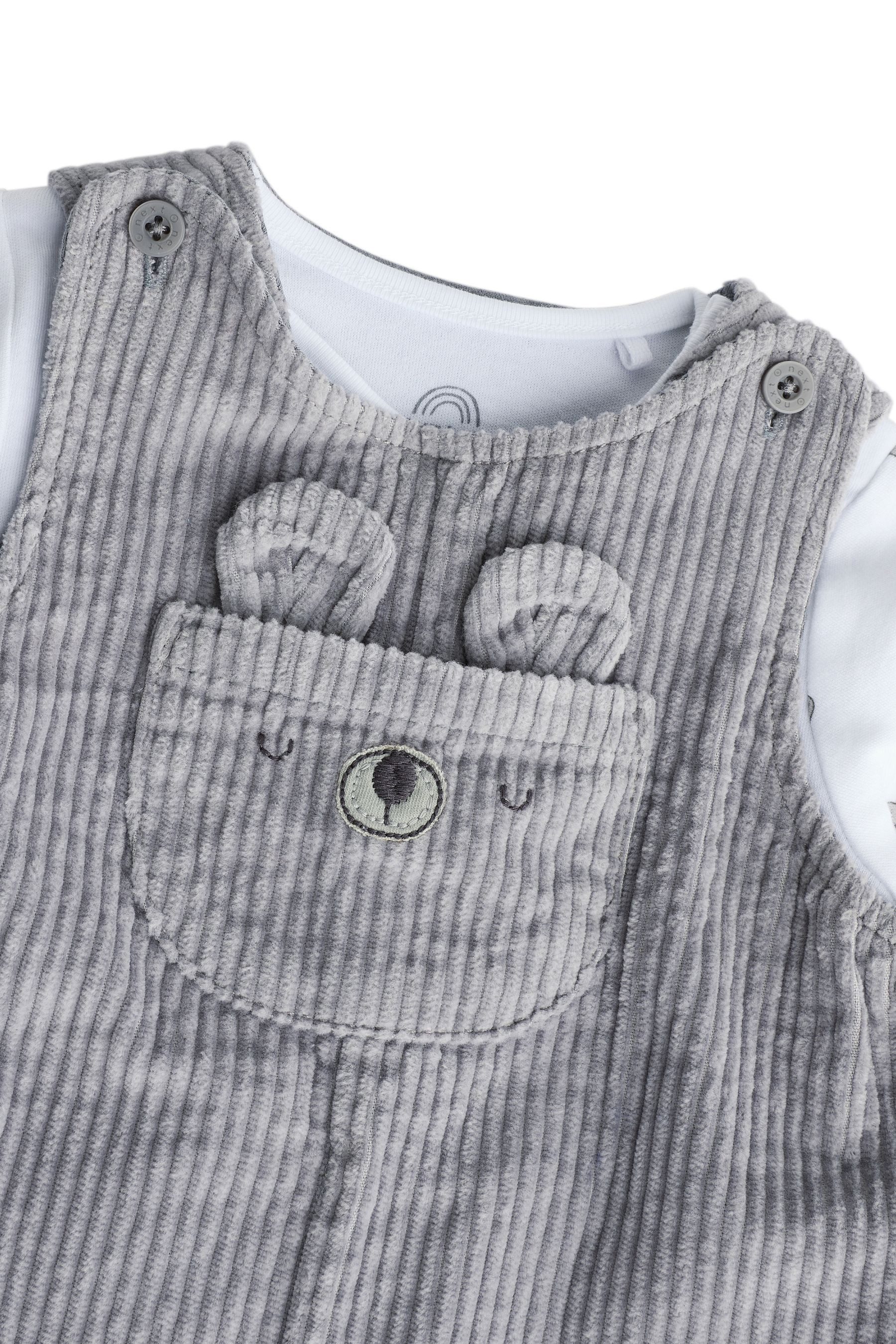 Next Body & Hose Baby Latzhose aus Cord und Bodysuit im Set (2-tlg)