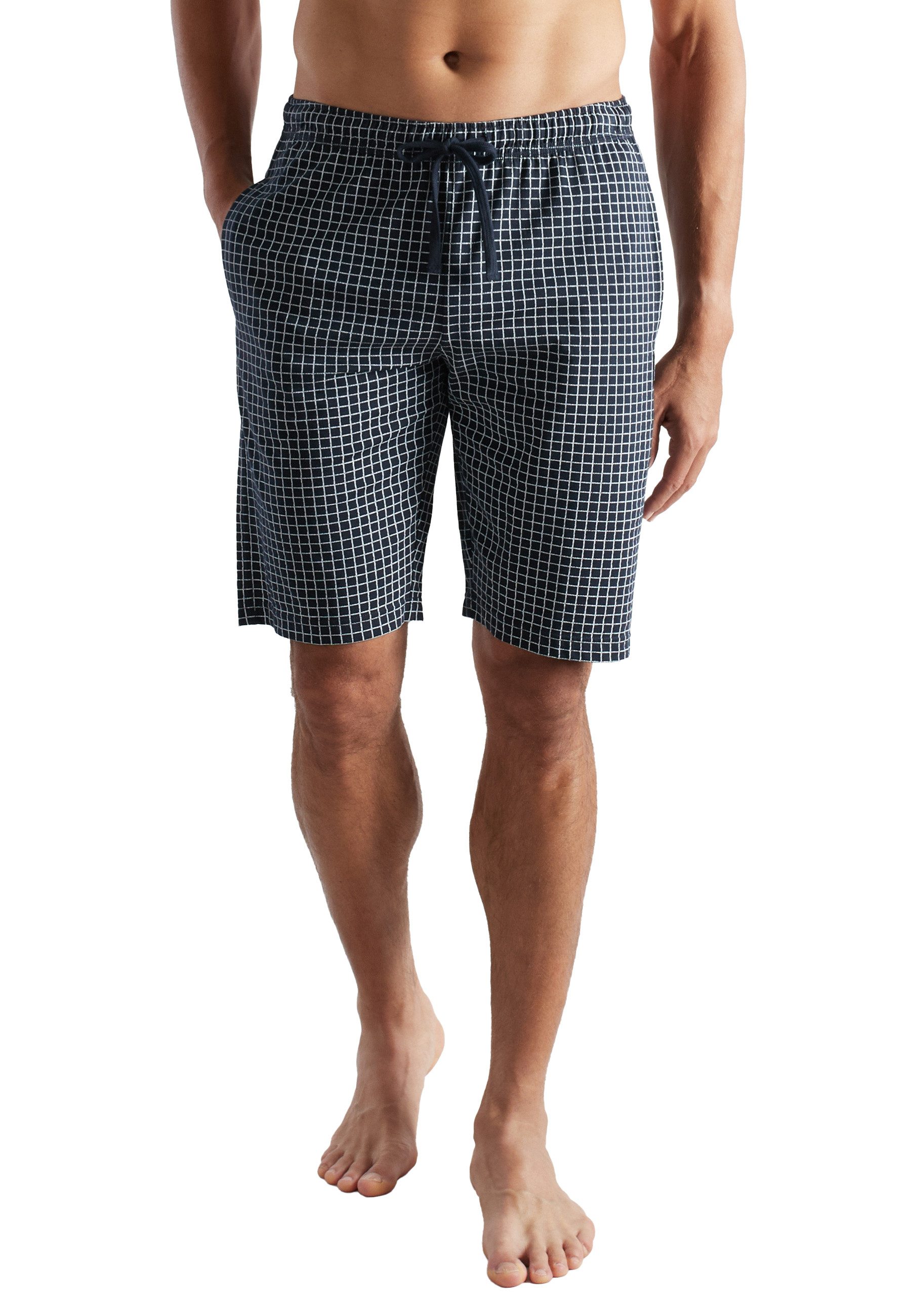 CECEBA Schlafhose CECEBA Herren Bermuda blau bedruckt (1-tlg) günstig online kaufen