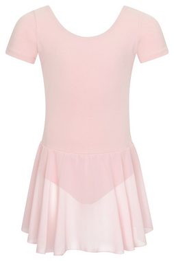 tanzmuster Chiffonkleid Ballettkleid Lucy mit kurzen Ärmeln zum Reinschlüpfen fürs Kinder Ballett