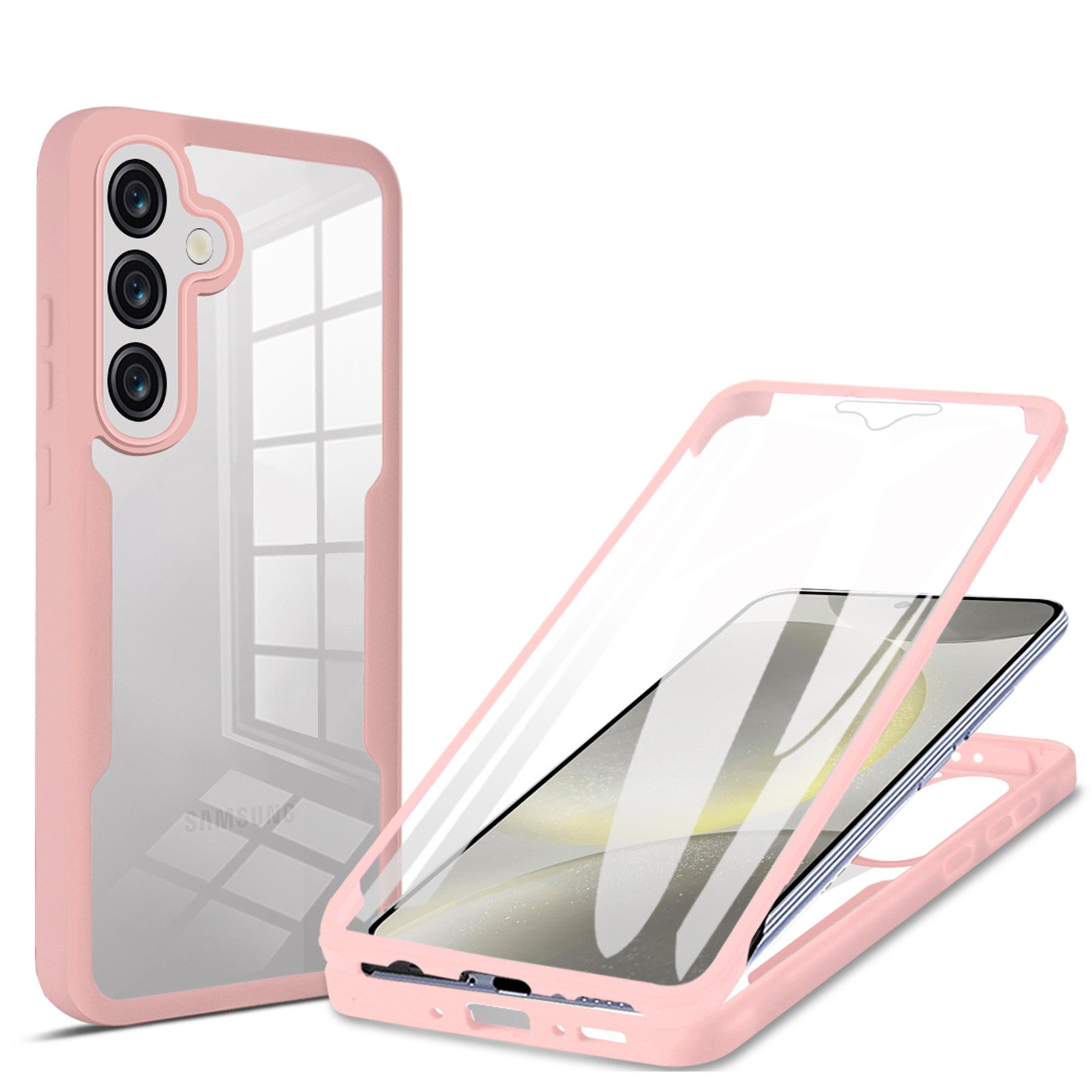 betterfon Handyhülle für Samsung Galaxy A37, 360° Hülle mit Integriertem Displayschutz, 2-teiliges 360 Grad Case mit Rundumschutz und Displayschutz