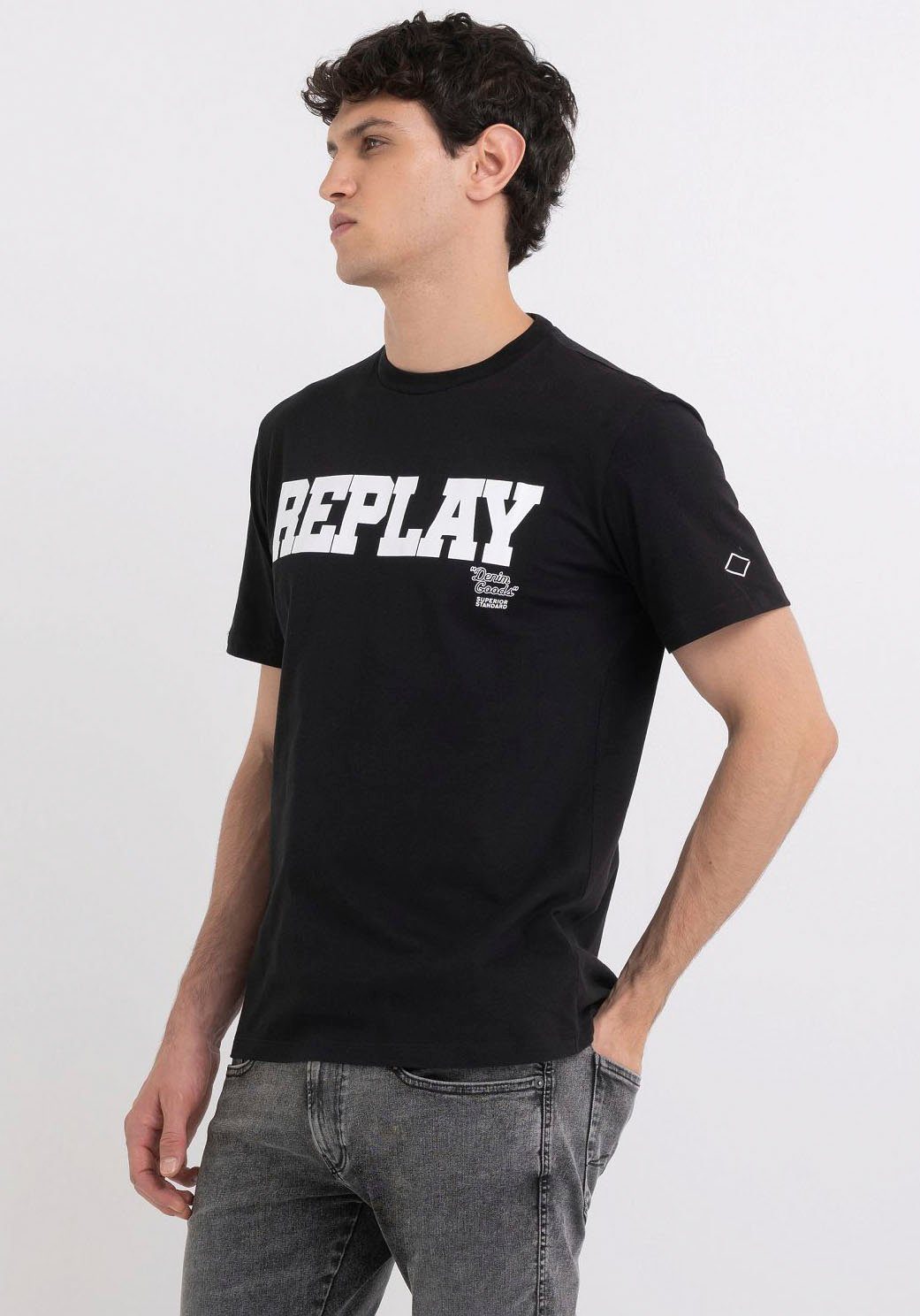 Replay Rundhalsshirt black