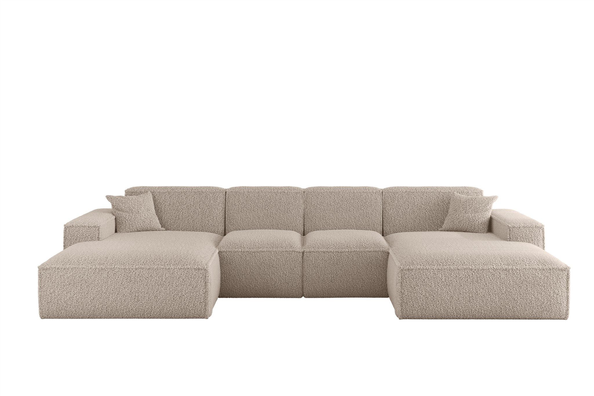 Fun Möbel Wohnlandschaft Sofa U-Form FUN PEREZ PREMIUM XS in Stoff Sven (34 günstig online kaufen