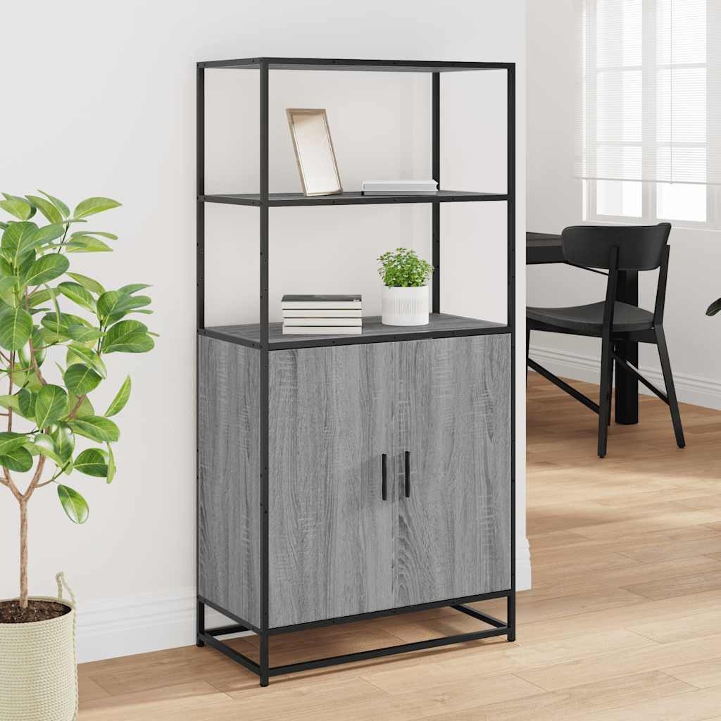 vidaXL Highboard Highboard Grau Sonoma 68x35x139 günstig online kaufen