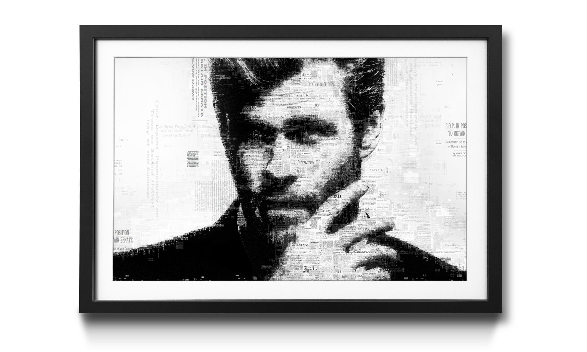 4 Bild Chris, Schauspieler, mit Größen in WandbilderXXL Wandbild, Rahmen erhältlich