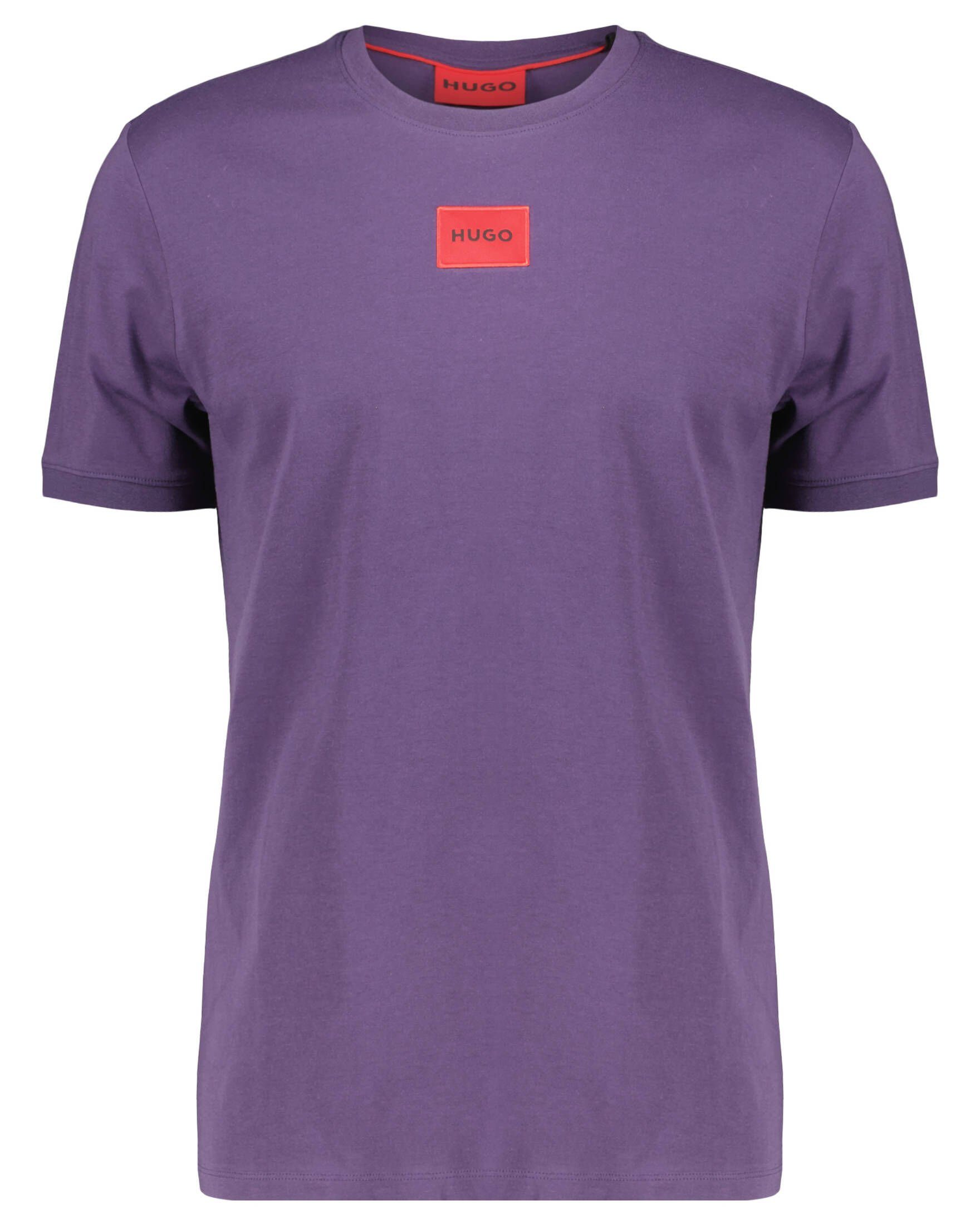 HUGO T-Shirt Herren T-Shirt DIRAGOLINO212 (1-tlg) plum (65)
